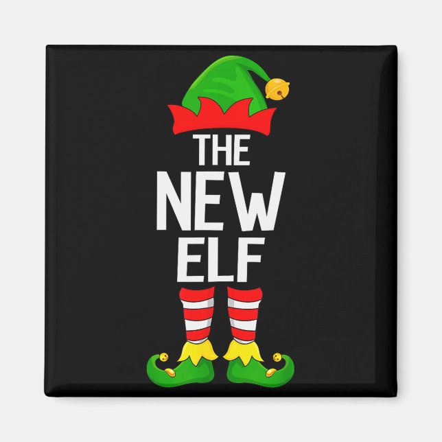 New Elf Xmas Matching Family Elf Squad Christmas  Magnet (Vorne)