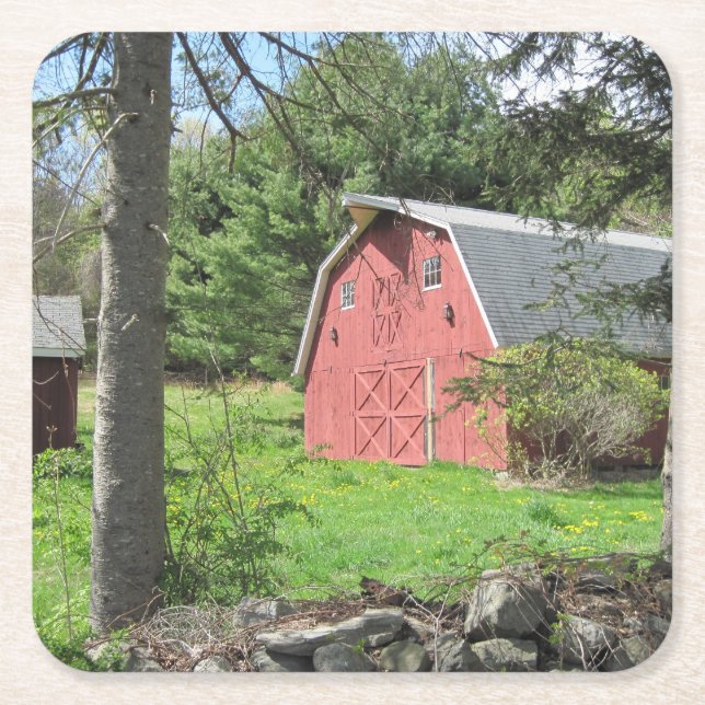 New England Barn Party Untersetzer (Vorderseite)