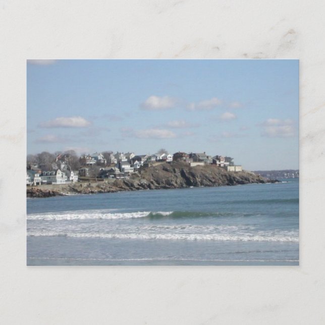 New England Beach Postkarte (Vorderseite)