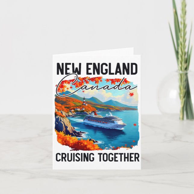 New England Canada Cruise, Cruising Together Fall  Karte (Vorderseite)