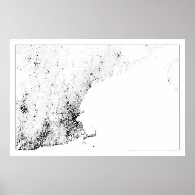 New England Census Dotmap Poster (Vorne)