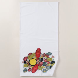 New England Clams Lobster Clambake Seafood Dinner Strandtuch