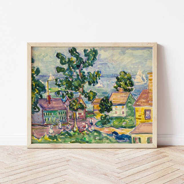 New England Coastal Village | Maurice Prendergast Poster (Von Creator hochgeladen)