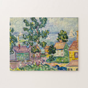 New England Coastal Village   Maurice Prendergast Puzzle
