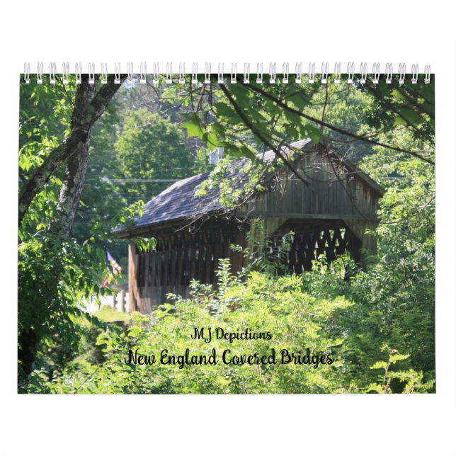 New England Covered Bridges Calendar Kalender (Titelbild)