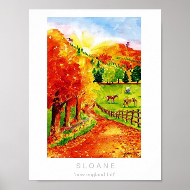 New England Fall Poster (Vorne)