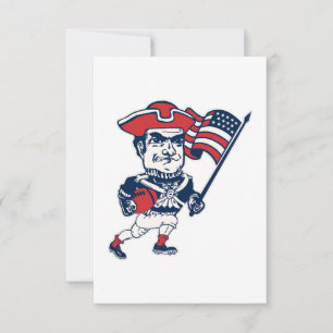 New England Football Maskottchen Dankeskarte