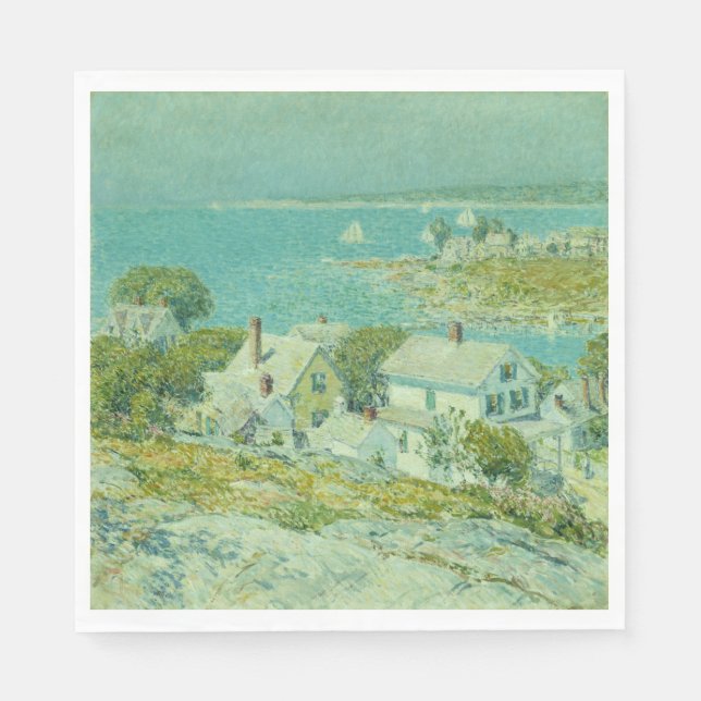 New England Headlands (Küstenlandschaft Art) Serviette (Vorderseite)