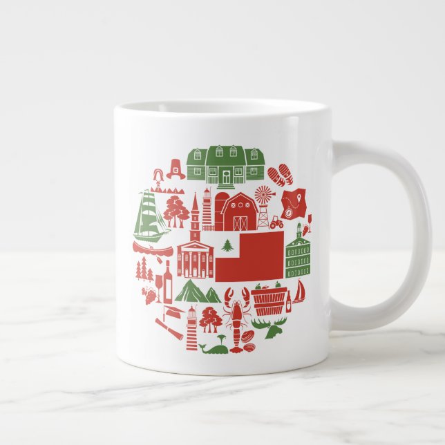 New England Icons Jumbo-Tasse (Rechts)