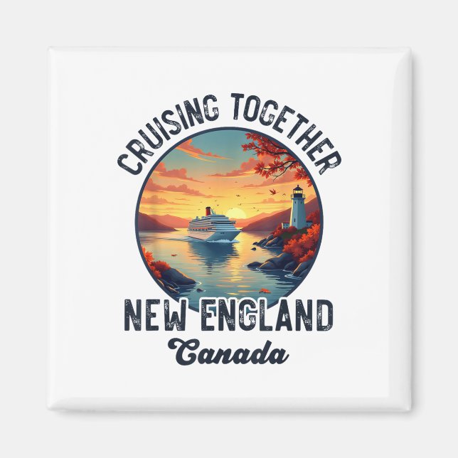 New England Kanada Cruising Together Fall Magnet (Vorne)