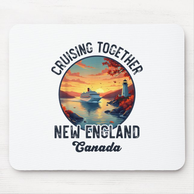 New England Kanada Cruising Together Fall Mousepad (Vorne)