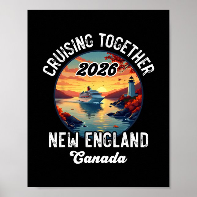 New England Kanada Kreuzfahrt2  Poster (Vorne)