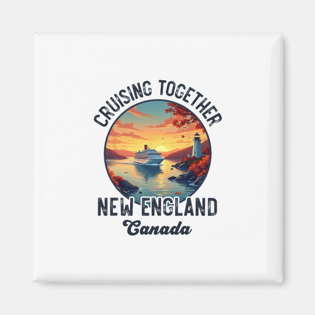 New England Kanada Kreuzfahrt  Magnet (Vorne)
