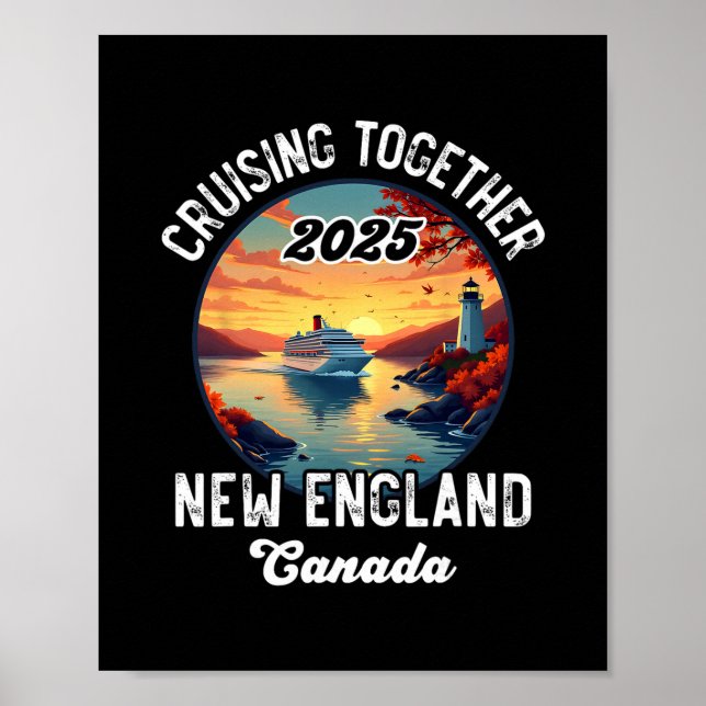 New England Kanada Kreuzfahrt  Poster (Vorne)