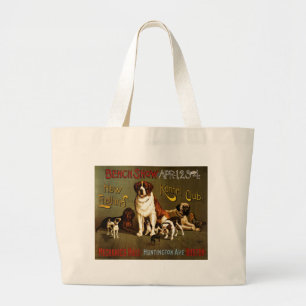 New England Kennel Club c.1890 Showposter Jumbo Stoffbeutel