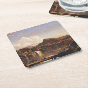 New-England-Landschaft Frederic Edwin Church Rechteckiger Pappuntersetzer