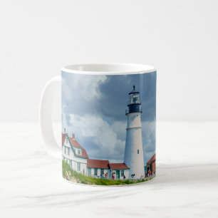 New England Leuchtturm Küstenlandschaft Kaffeetasse
