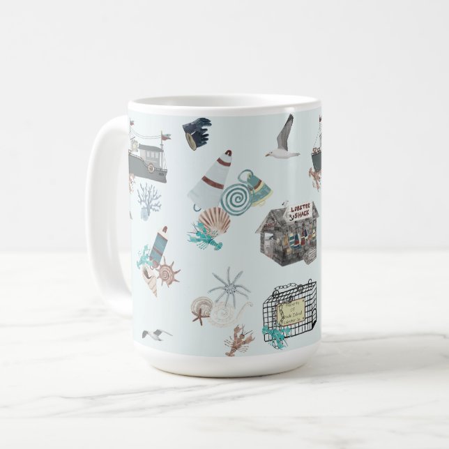 New England Lobster Shack Kaffeetasse (Vorderseite Links)