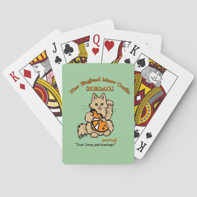 New England Meet Outfit Playing Cards Spielkarten (Rückseite)