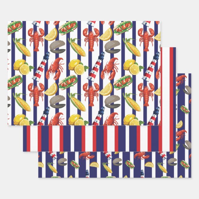 New-England-Picknick Geschenkpapier Set (Set)