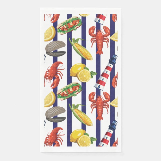 New-England-Picknick Serviette (Vorderseite)
