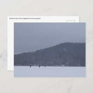 New England Pond Hockey Postkarte