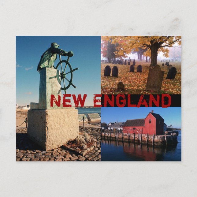 New England Postcard Postkarte (Vorderseite)