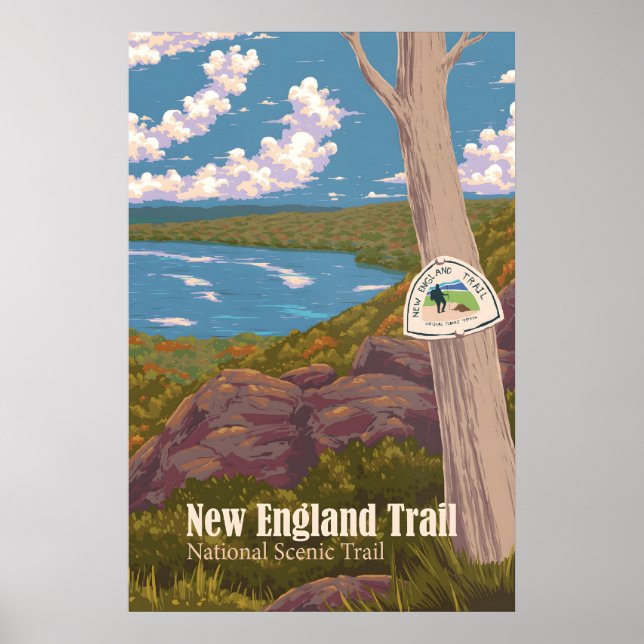 New England Reise Reiseplakat Poster (Vorne)