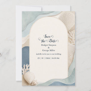 New England Romantische Leuchtturm Küstenhochzeit Einladung