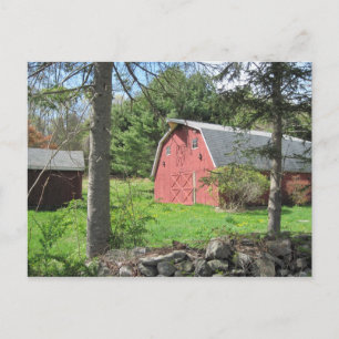 New England Scheune Postkarte