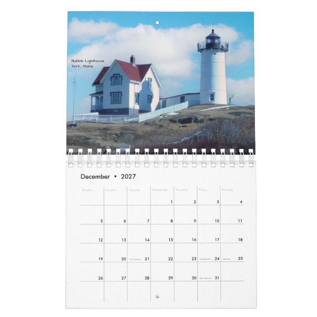 New England Seasons Kalender (Dez 2027)