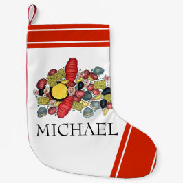 New England Summer Clambake Seafood Dinner Food Kleiner Weihnachtsstrumpf