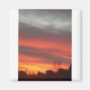 New England Sunset Magnet