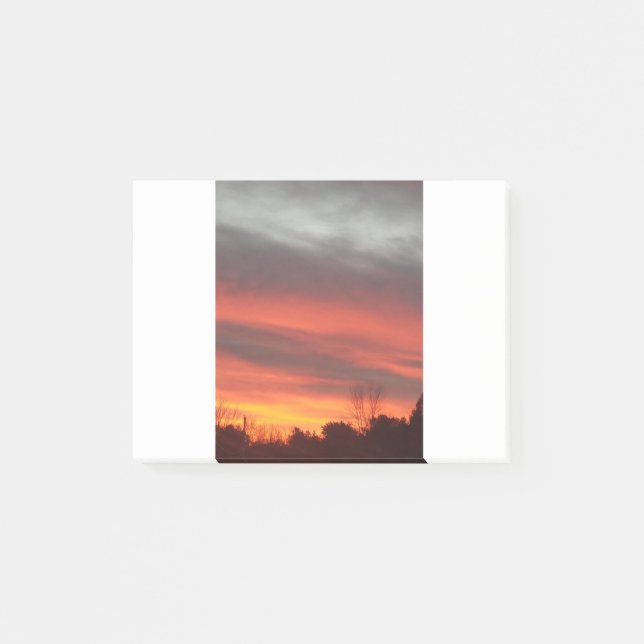 New England Sunset Post-it Klebezettel (Vorderseite)