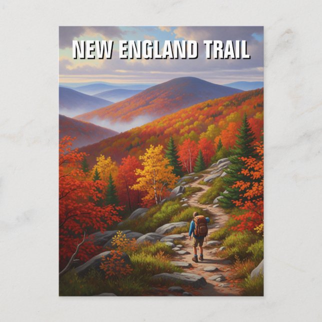 New England Travel Postkarte (Vorderseite)