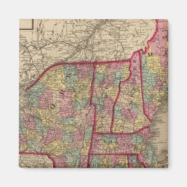 New England und New York Magnet (Vorne)