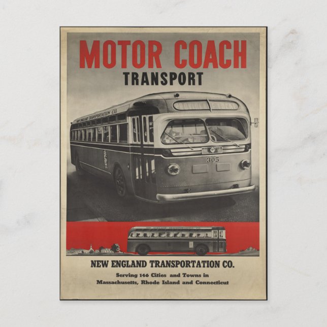 New England Vintag Postcard Postkarte (Vorderseite)