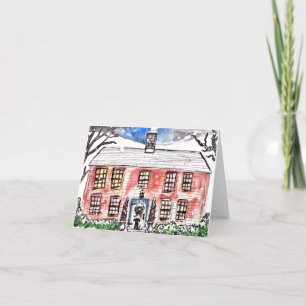 New England Weihnachtskarte Dankeskarte