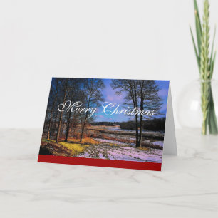 New England Weihnachtskarte Feiertagskarte