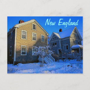 New England Winter Postcard Postkarte