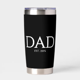New Father Gift Dad Established Thermobecher