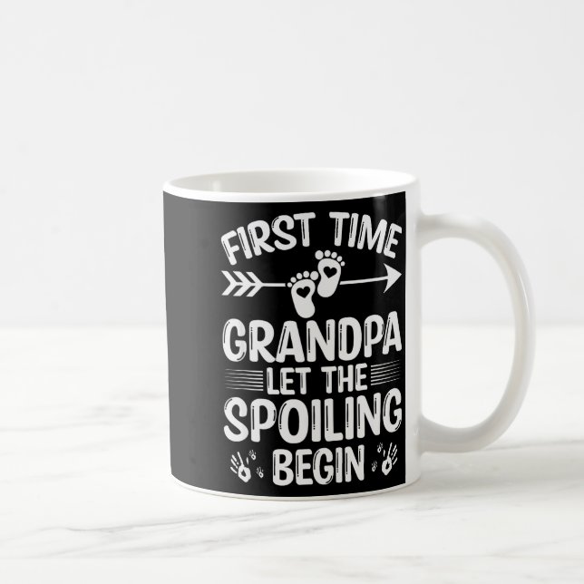 New First Time Grandpa Let The Siling Begin  Kaffeetasse (Rechts)