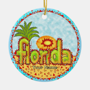 New Florida Sun Keramik Ornament
