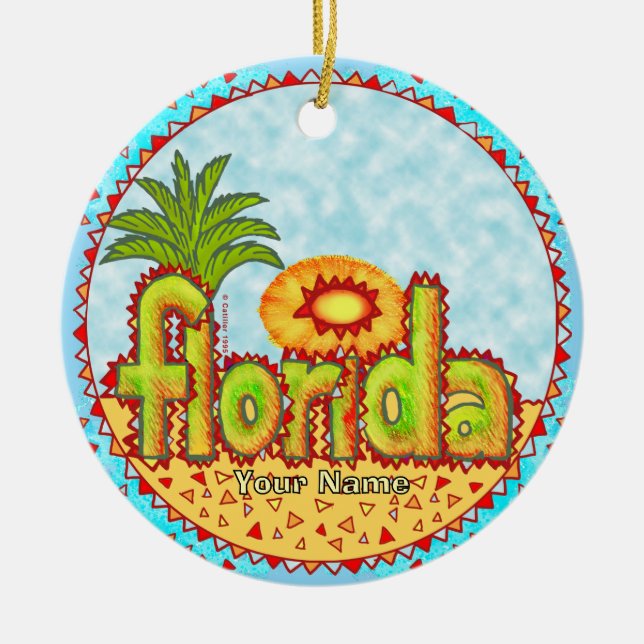 New Florida Sun Keramik Ornament (Vorne)