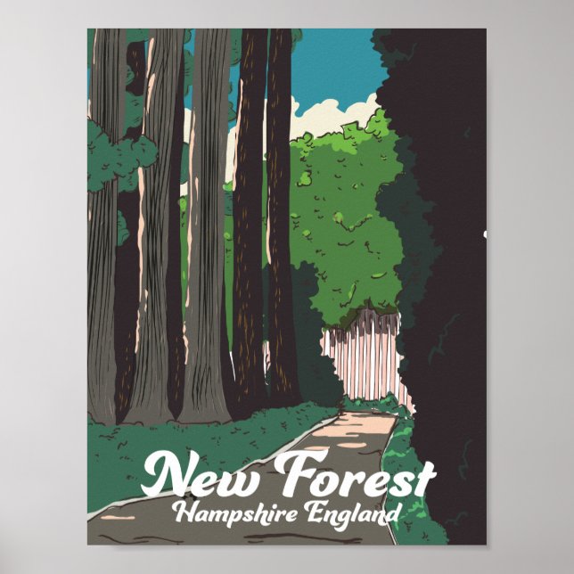 New forest Hampshire England Poster (Vorne)