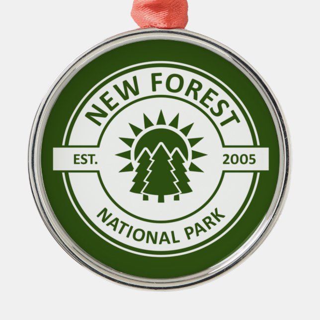 New Forest National Park Ornament Aus Metall (Vorne)