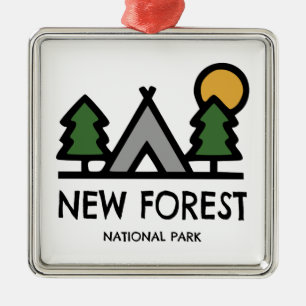 New Forest National Park Ornament Aus Metall