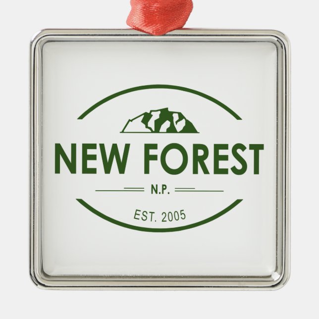 New Forest National Park Ornament Aus Metall (Vorne)