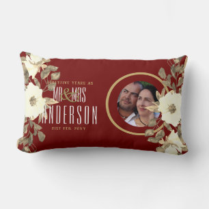 NEW FOTO Wedding Jubiläum JEDER Meilenstein Floral Lendenkissen