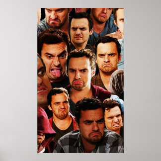 New Girl - Nick Miller Collage Poster